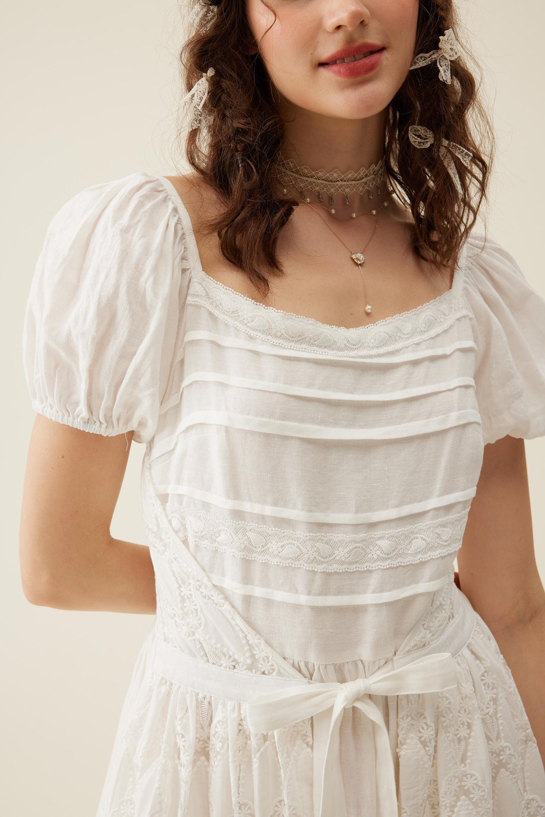 amelia linen dress Linen Dress Amelia: Long Sleeve, Stone Washed French Linen