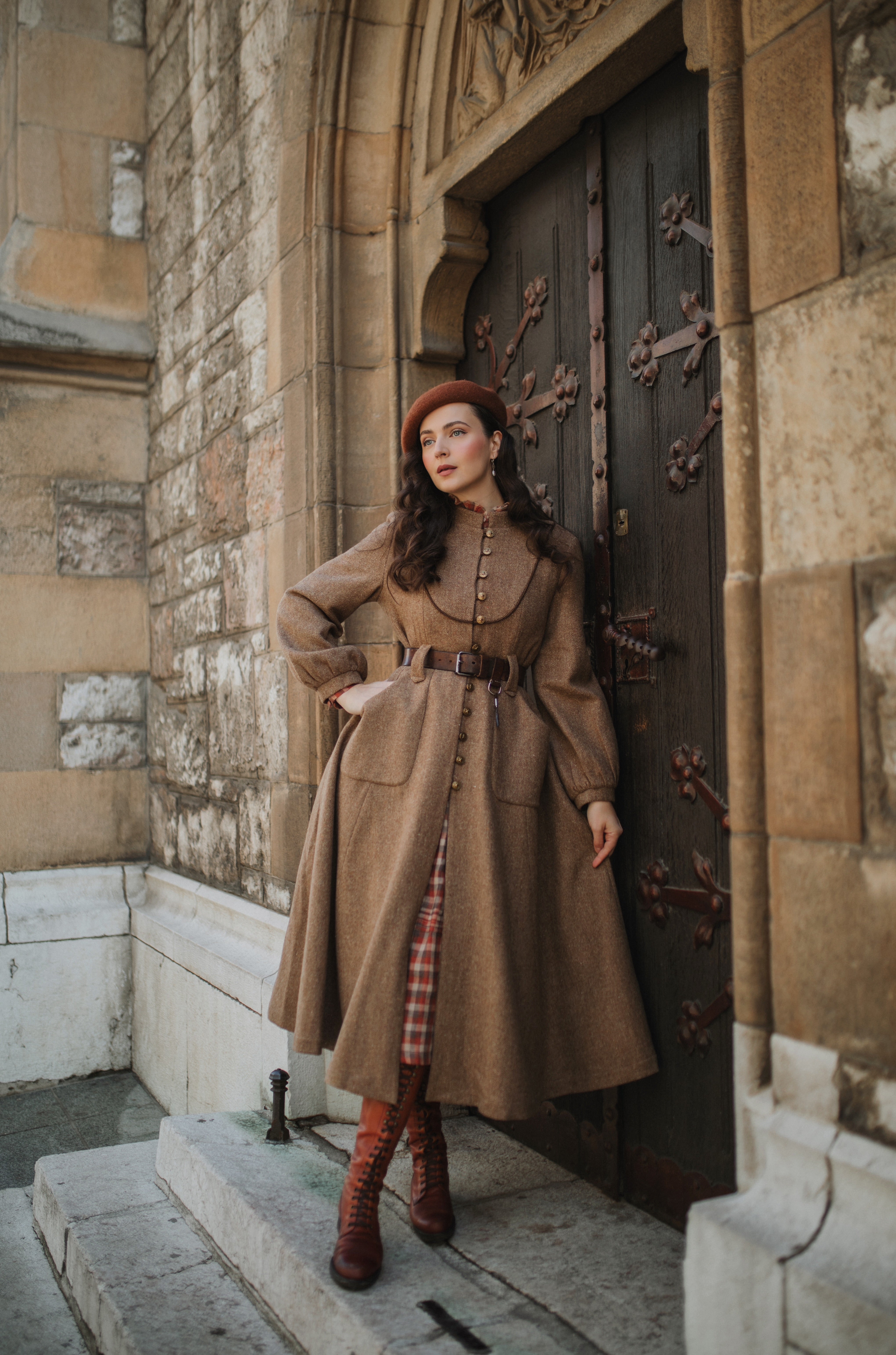 Margaret 25|100% wool buttoned down coat – Linennaive