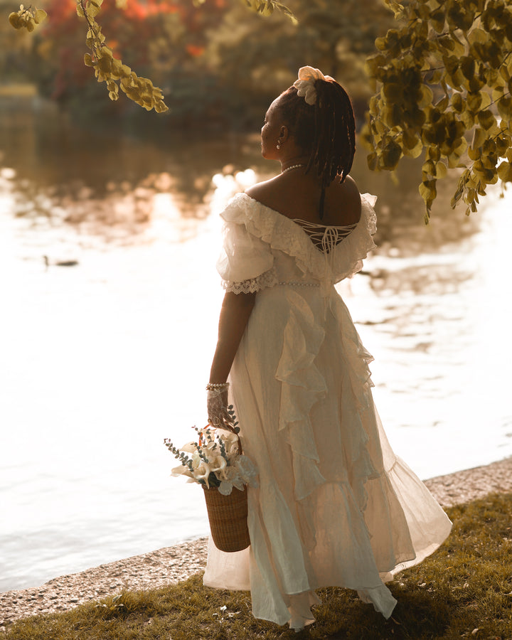 Dewdrops 16 | Maxi Linen Dress Gown