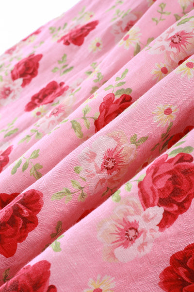 Beverly Rose 13 |  Romantic Floral Linen Dress