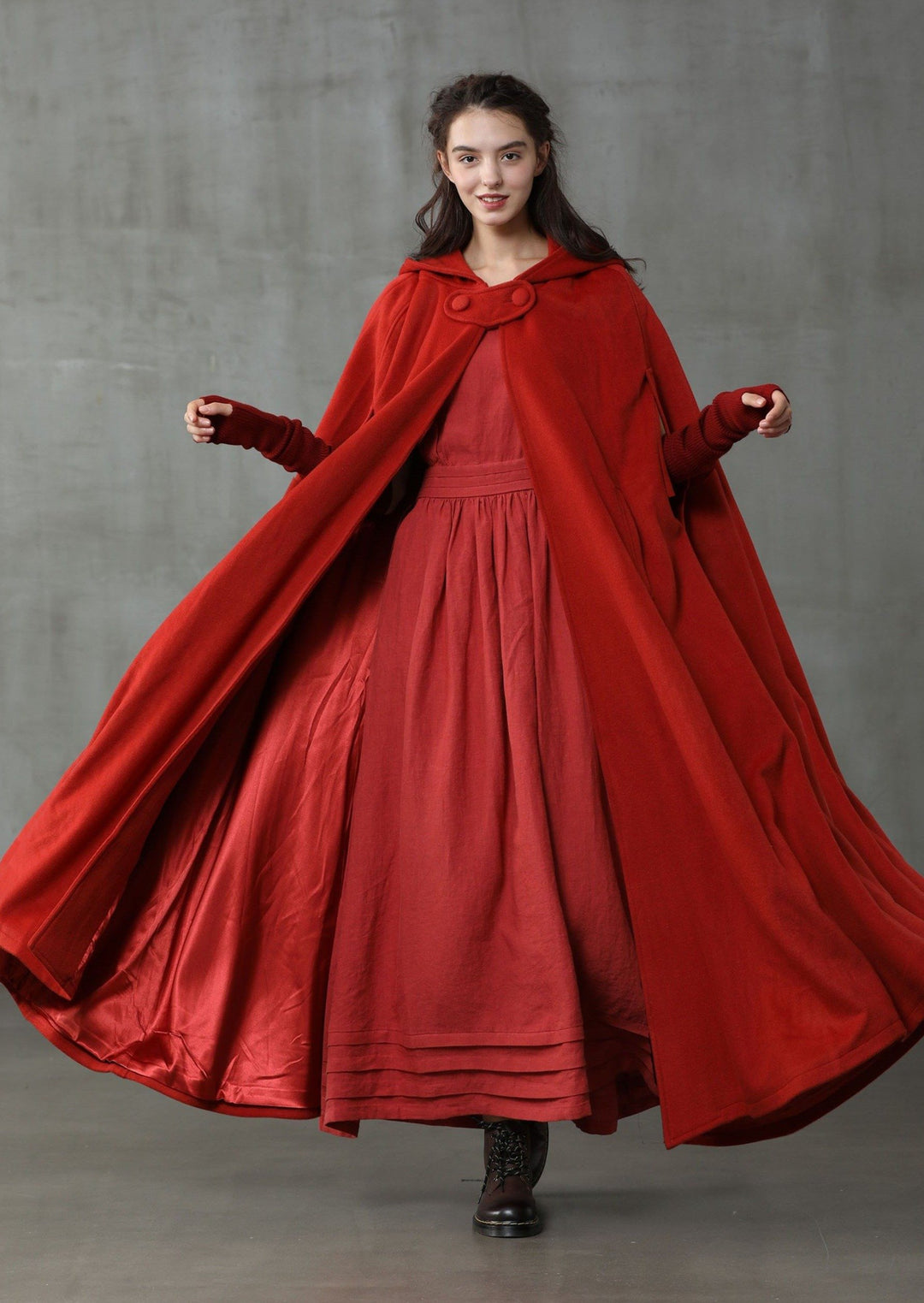long cloak dress Modest Half Cape Dress,prom Dress,hijab Dress,abaya Nikkah,modest Luxury Dress,evening Cape Dress,long Sleeve Dress,formal Satin Gray Abaya