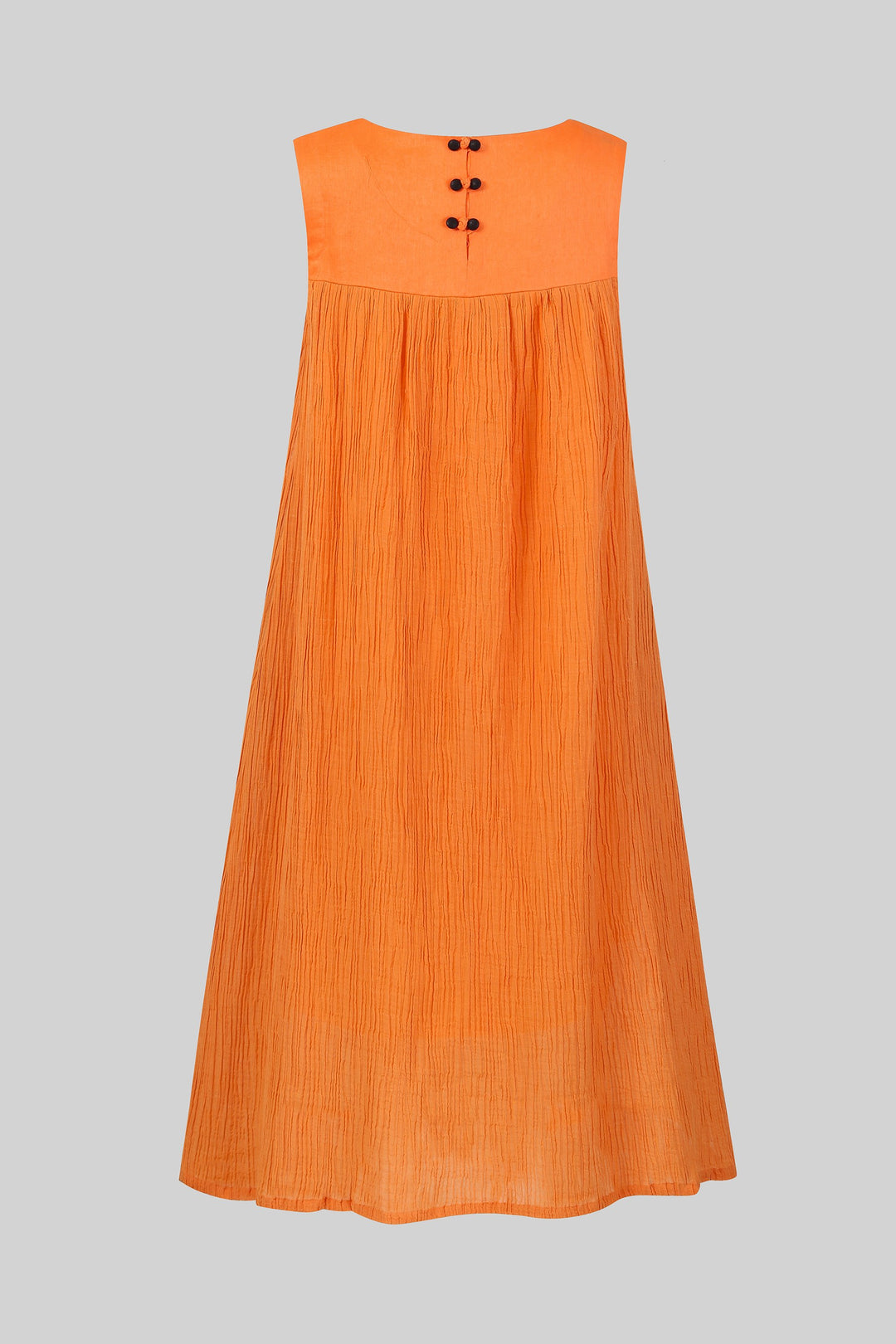 Mandarin Orange 44 | sleeveless dress Linennaive Mandarin Orange 44 | sleeveless dress Linennaive