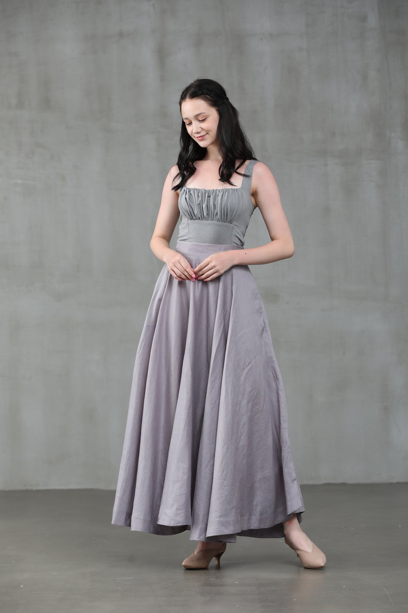 Cherry 22 | silver gray skirt
