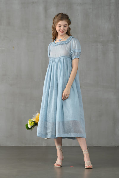 BluePearl 20 | Empired linen dress