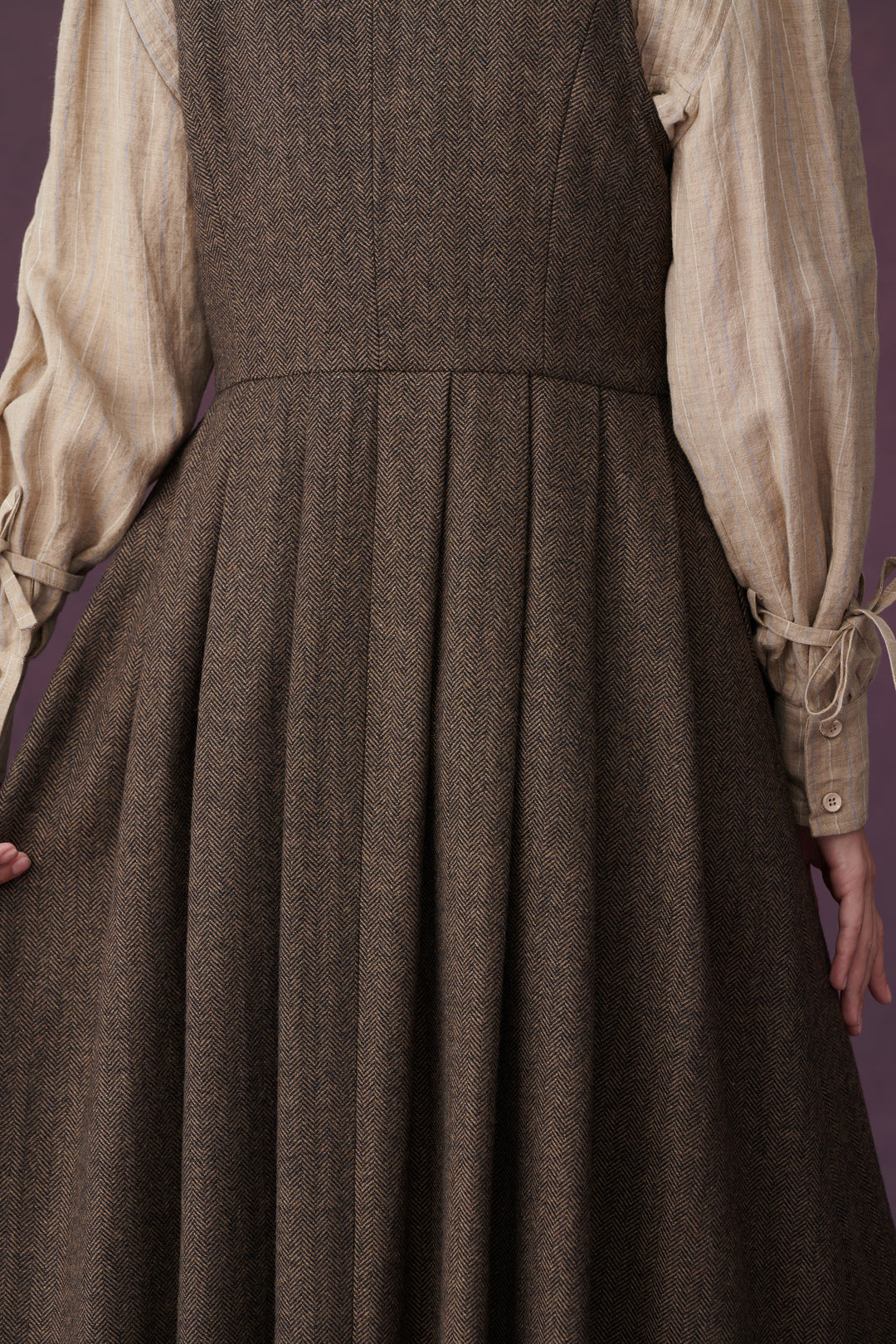 Dark Amber 11 | Academia wool dress Linennaive Dark Amber 11 | Academia wool dress Linennaive