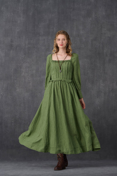 Rose the Fairy 13 | Corset Floral Linen Dress