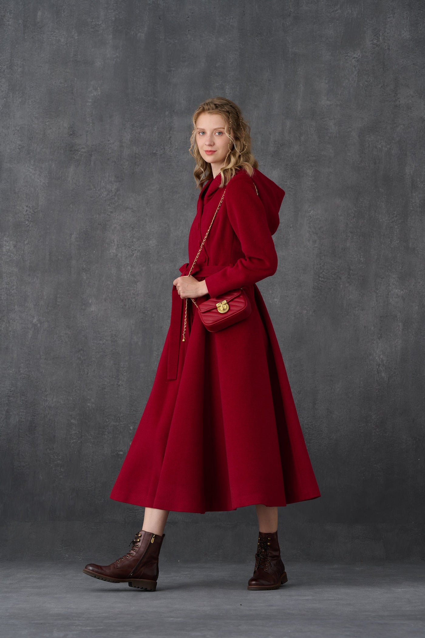 Valentina 33 | hooded wool winter coat