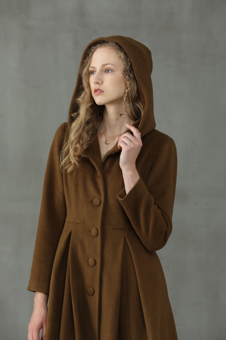 My Fair Lady 26 | Hooded Wool Coat – Linennaive My Fair Lady 26 | Hooded Wool Coat – Linennaive