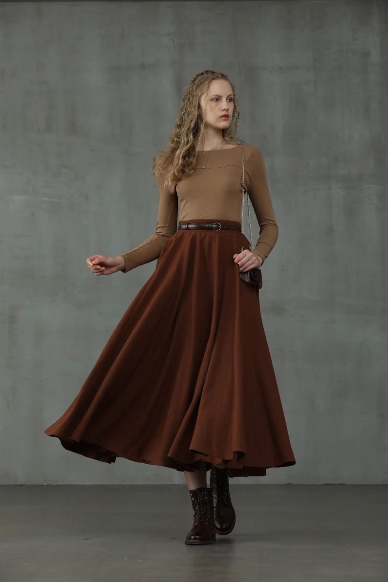 Midi Skirt Winter Skirts 2020 The Soft Lawn 12 Midi Wool Skirt