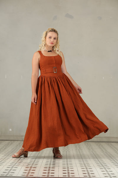 Spiced Rosé 11| | Plus Size Linen Dress