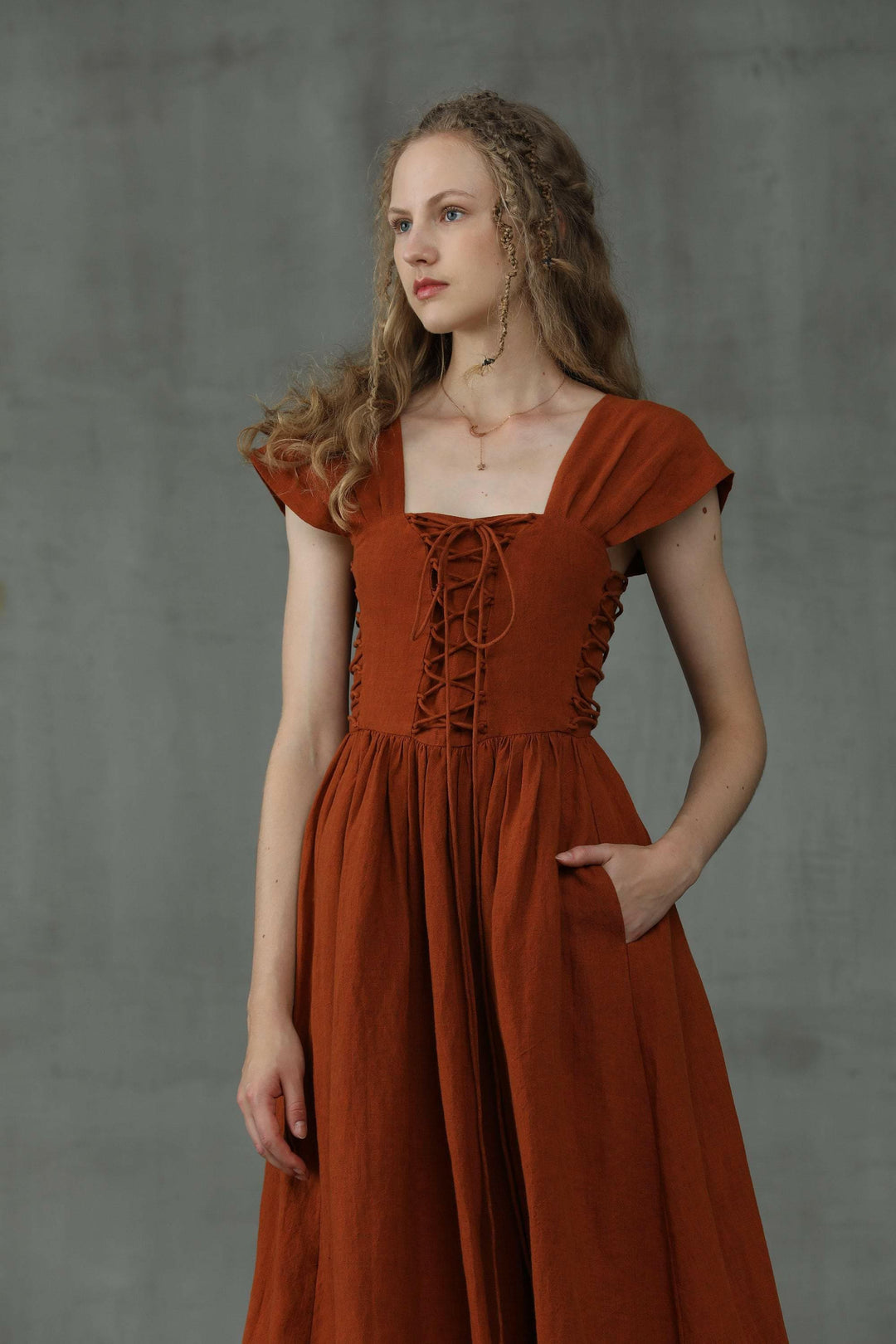 Glory 33 | Front Lace-up Dress Glory 33 | Front Lace-up Dress