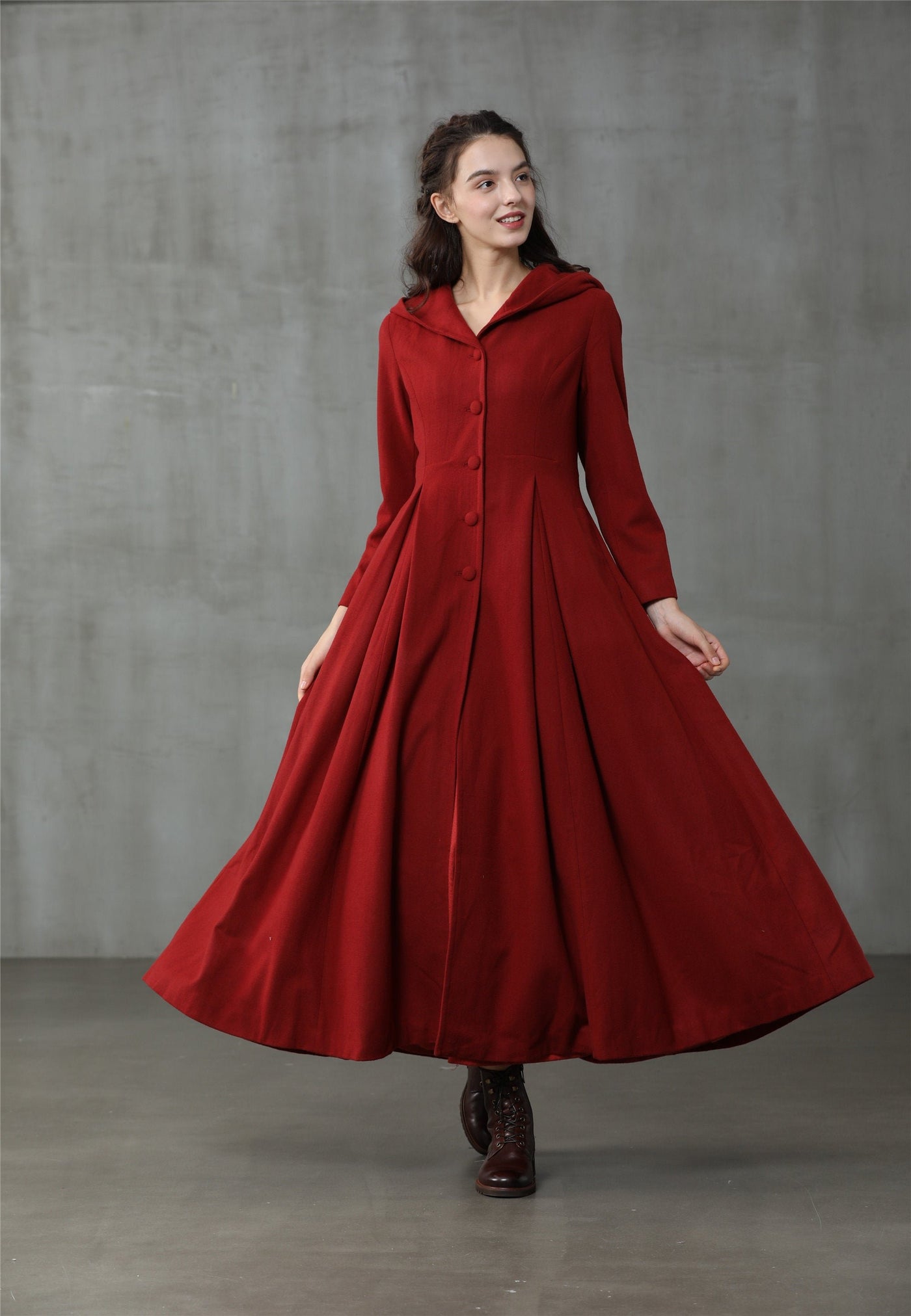 My Fair Lady | Red Hooded Coat
