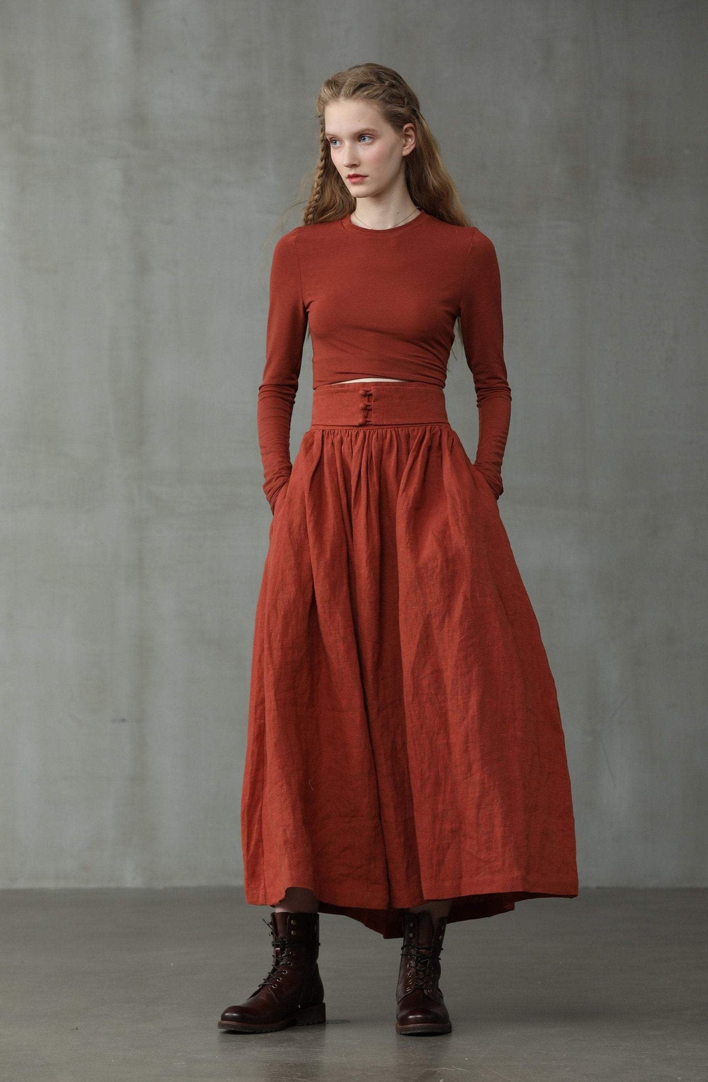 Hannah 38 |  linen skirt
