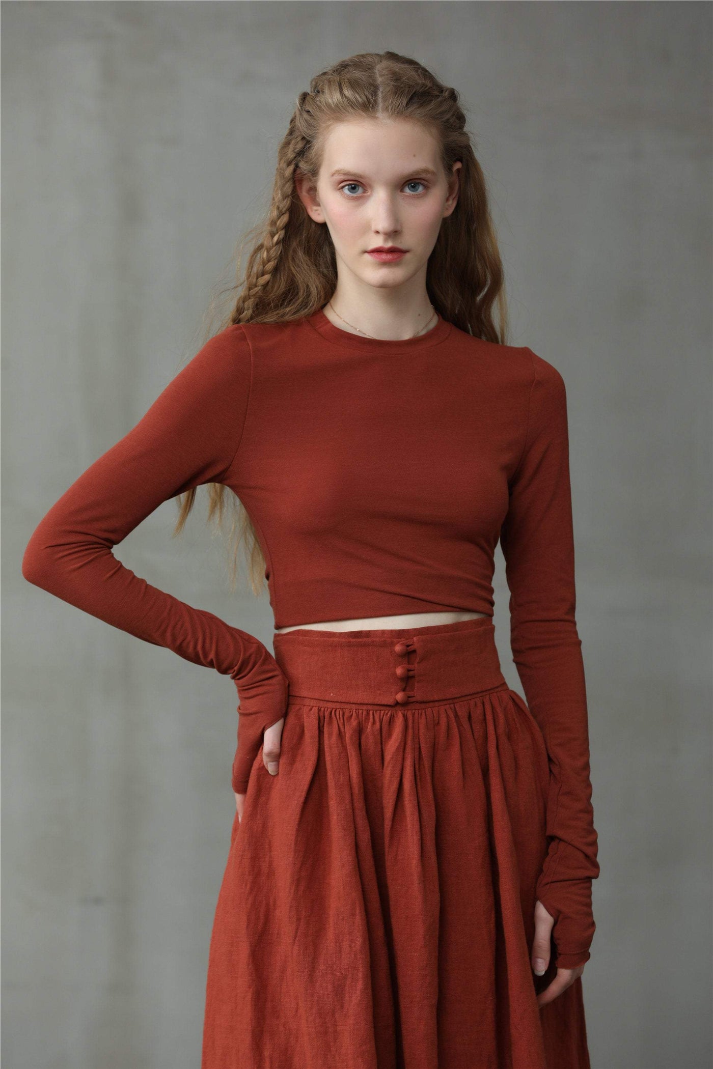 Hannah 38 |  Girdle linen skirt