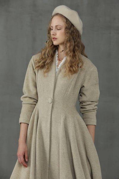 Little Women 22 | Wool Coat in Tan
