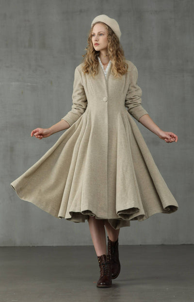 Little Women 22 | Wool Coat in Floralwhite