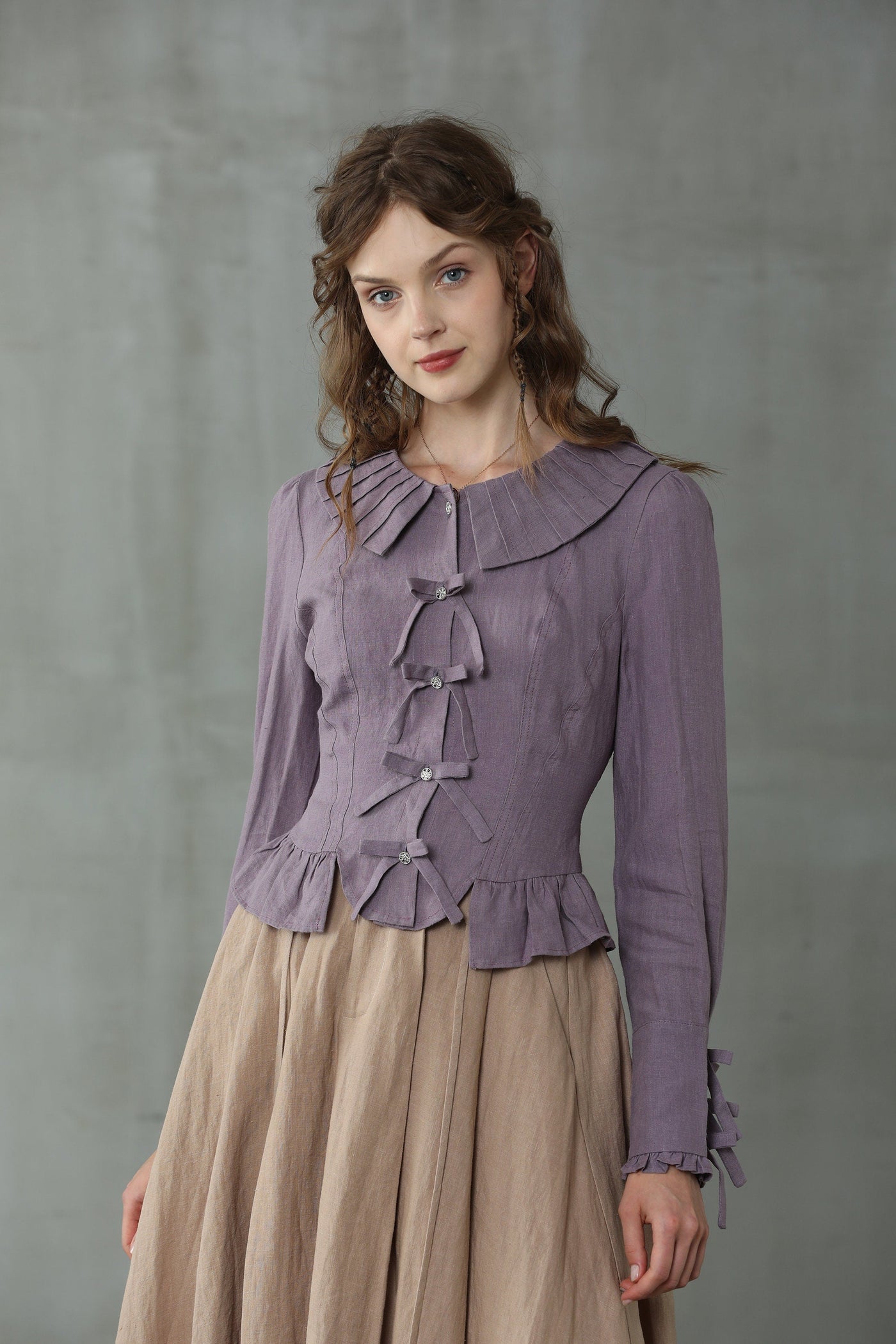 Mystical Patchouli 13 | Victorian Linen Shirt Blouse