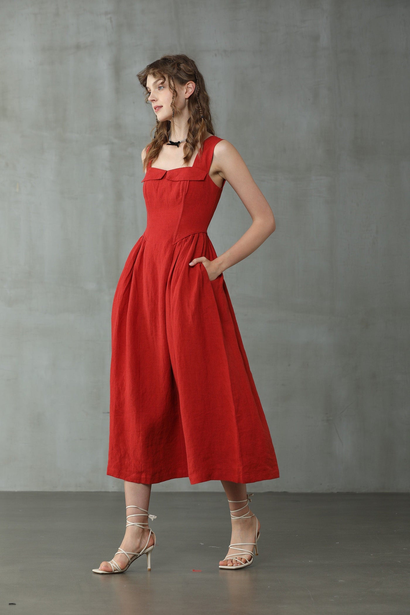 Dogwood 41| Linen Halter Dress