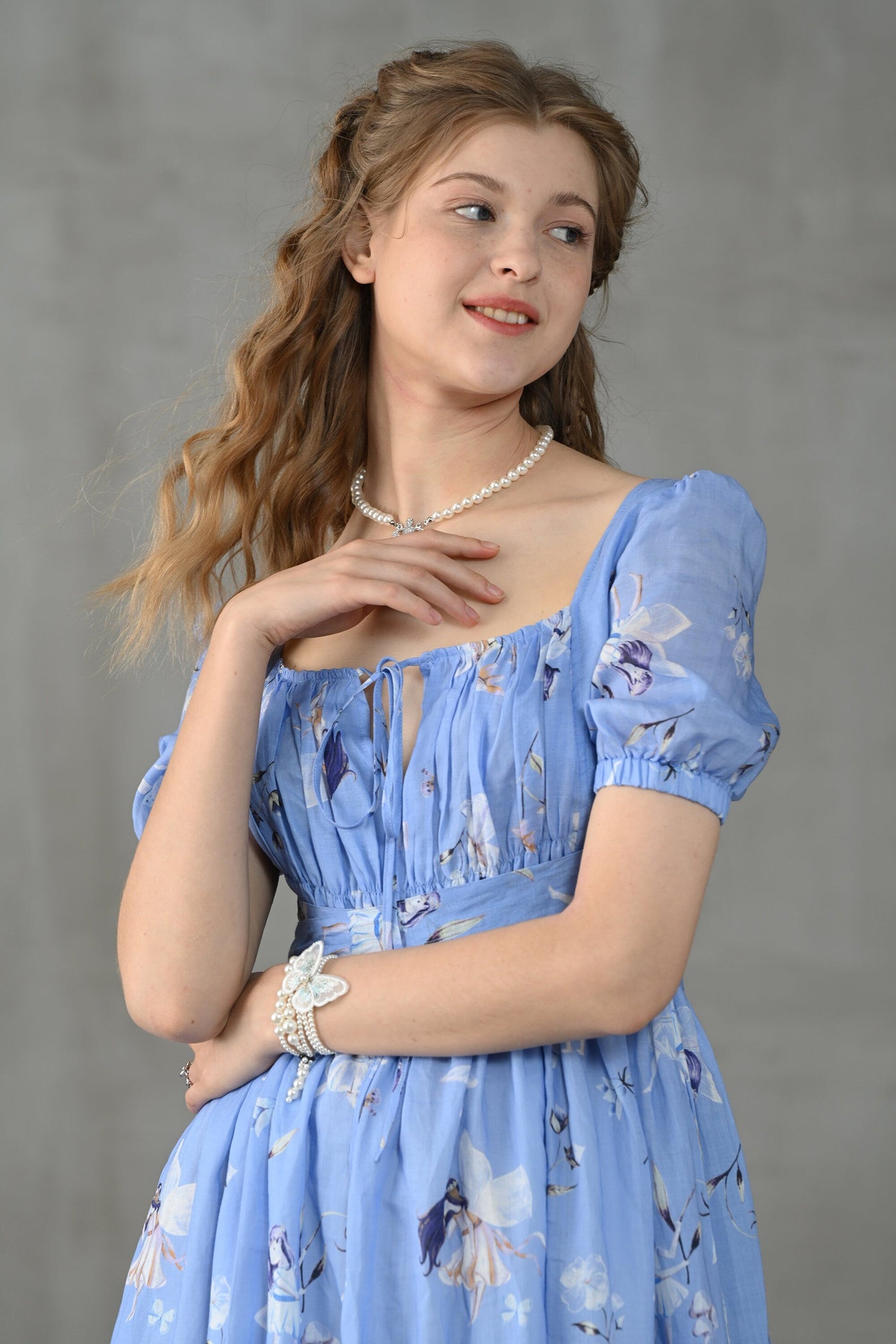 BERGAMOTE 20 | Floral Linen Dress