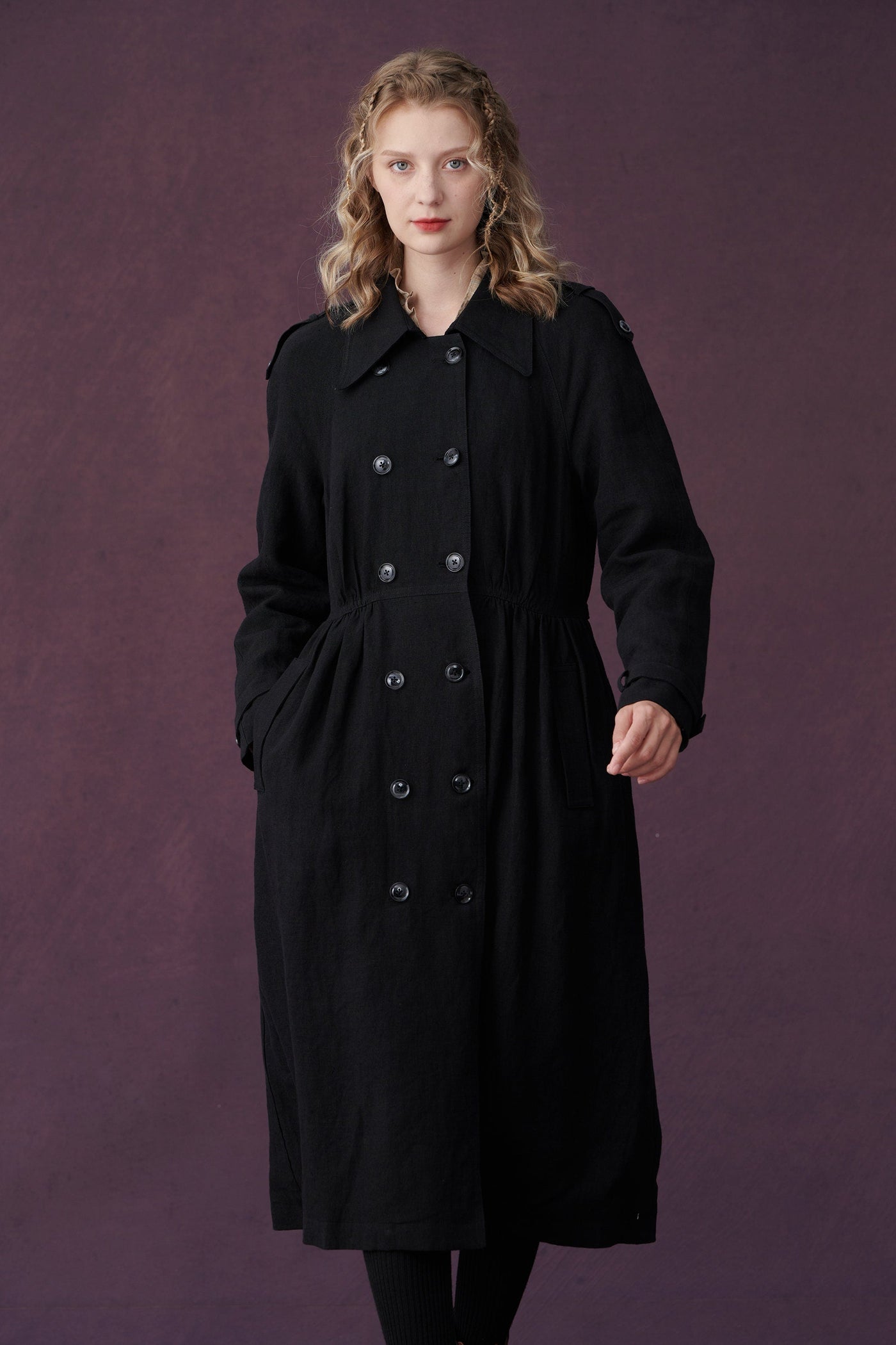Desire 13 | Double-breasted Black Coat