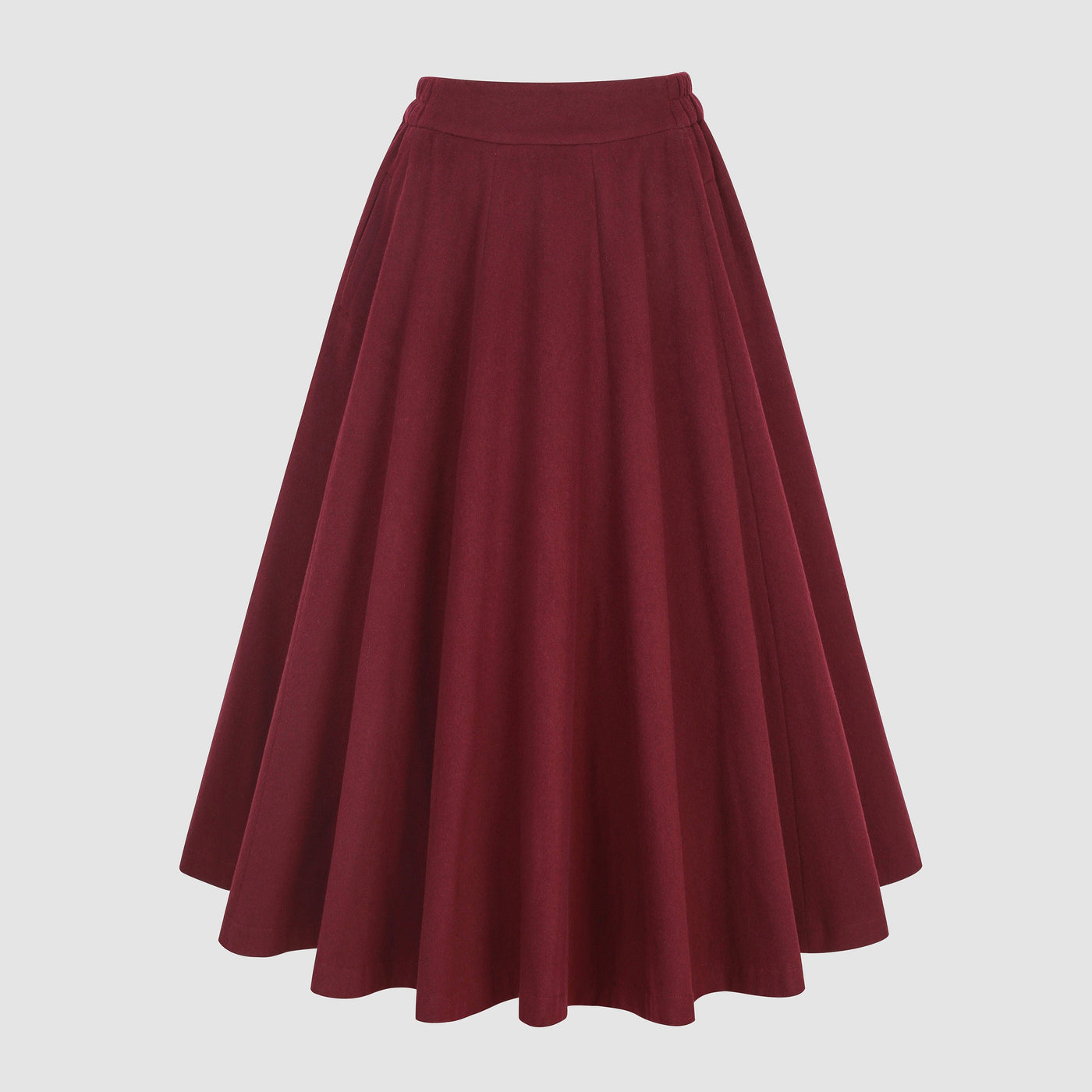 The Soft Lawn 12 | Midi Wool Skirt