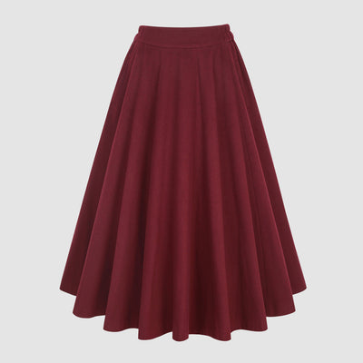 The Soft Lawn 12 | Purple Wool Skirt