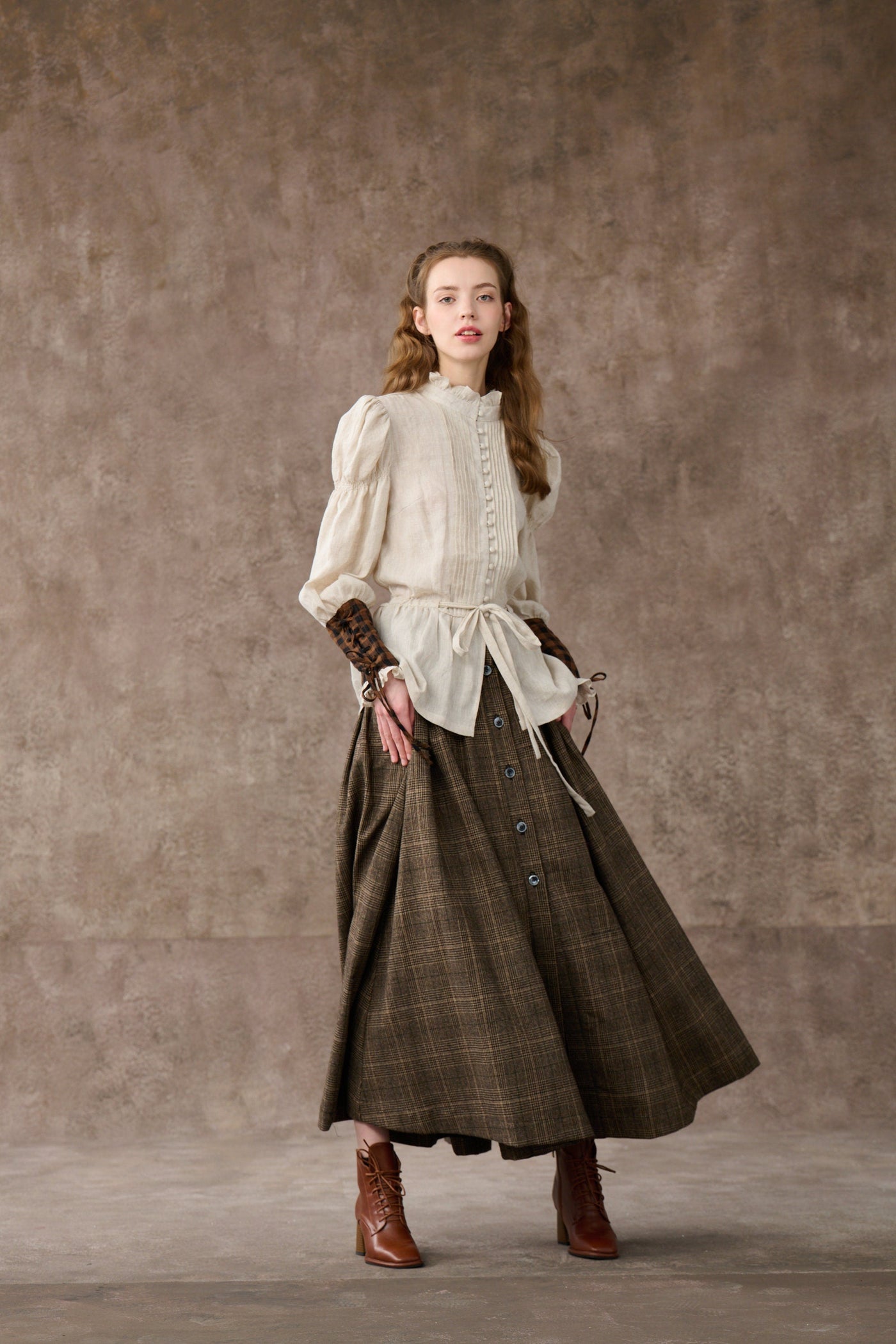 Camille 13 | victorian linen blouse shirt