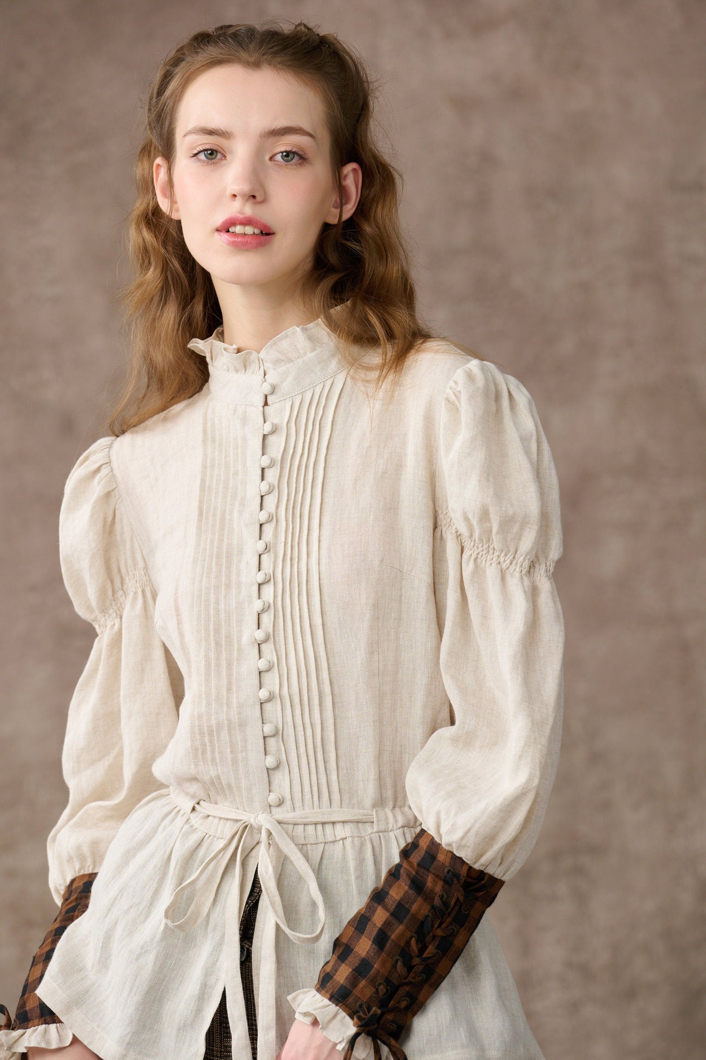Camille 13 | victorian linen blouse shirt