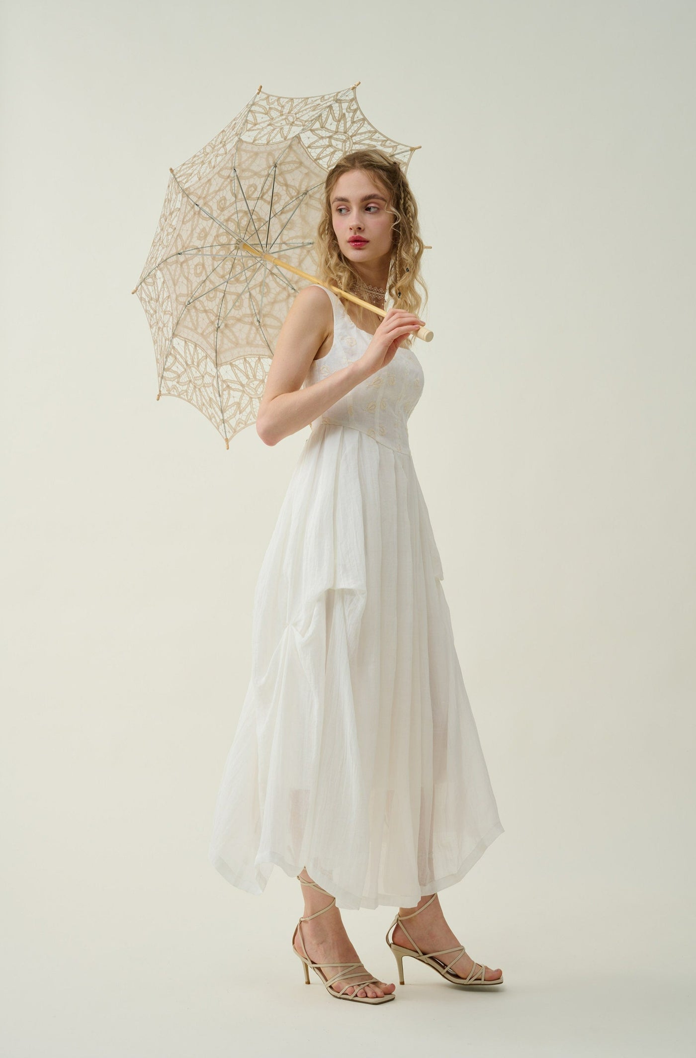 Linen Dress in Grass, Vintage Linen Skirt, Corset Linen Dress, Elegant Dress,  Wedding Dress, Summer Dress Linennaive 