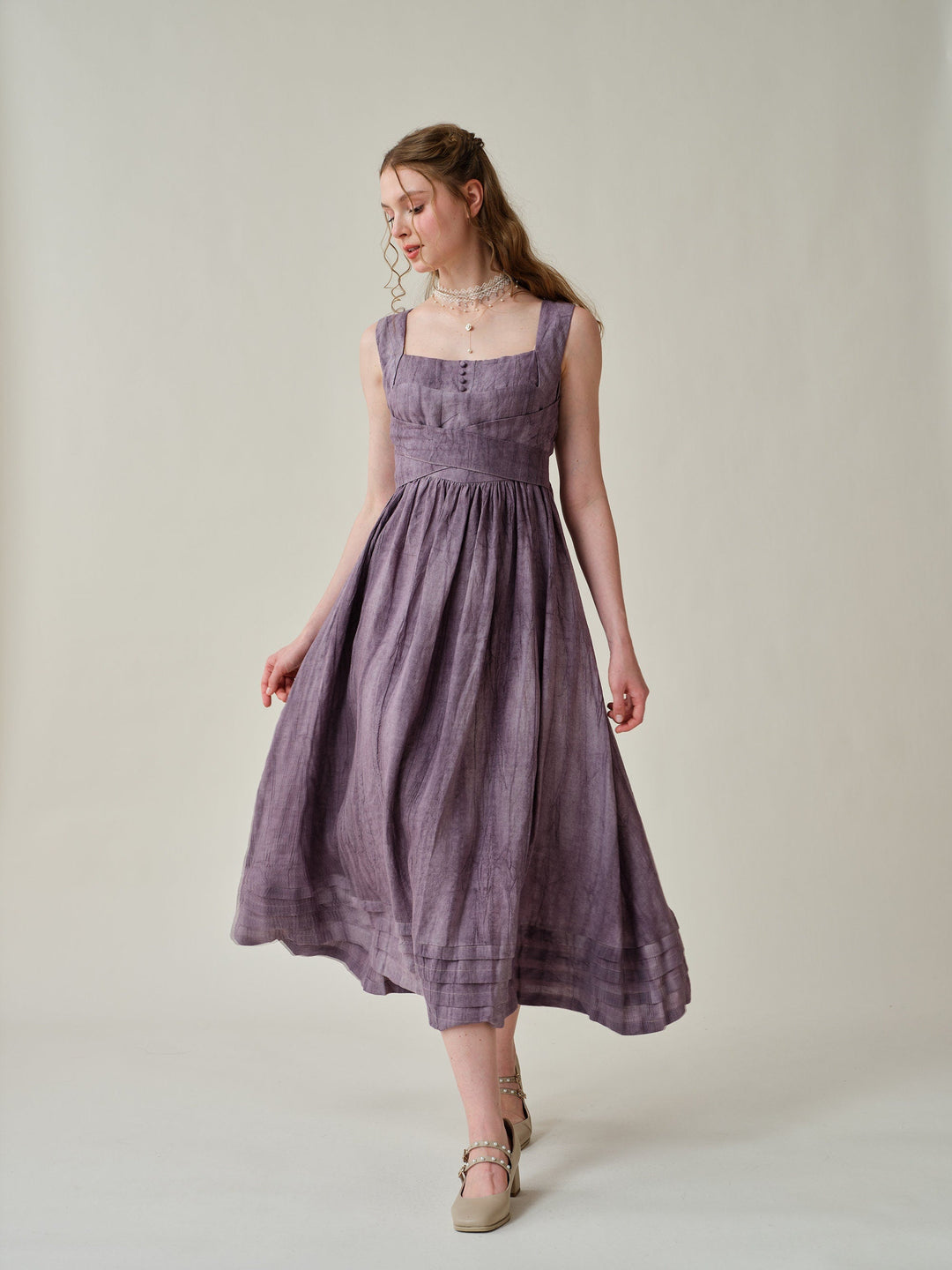 Vetiver 23 | cross back linen dress Vetiver 23 | cross back linen dress