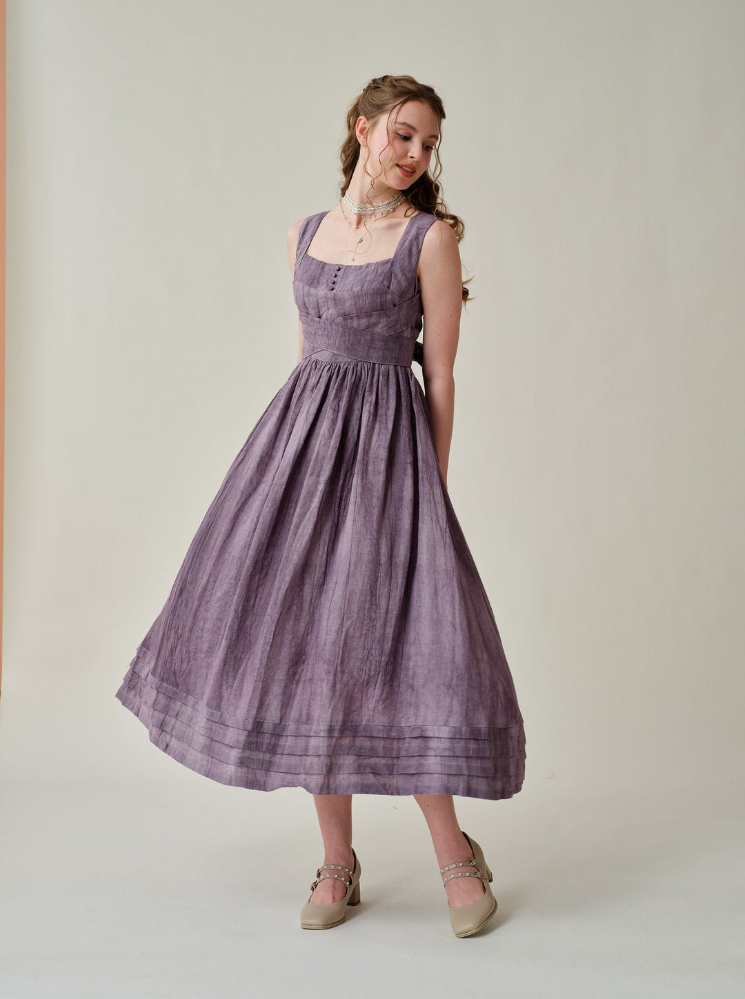 Vetiver 23 | cross back linen dress Vetiver 23 | cross back linen dress