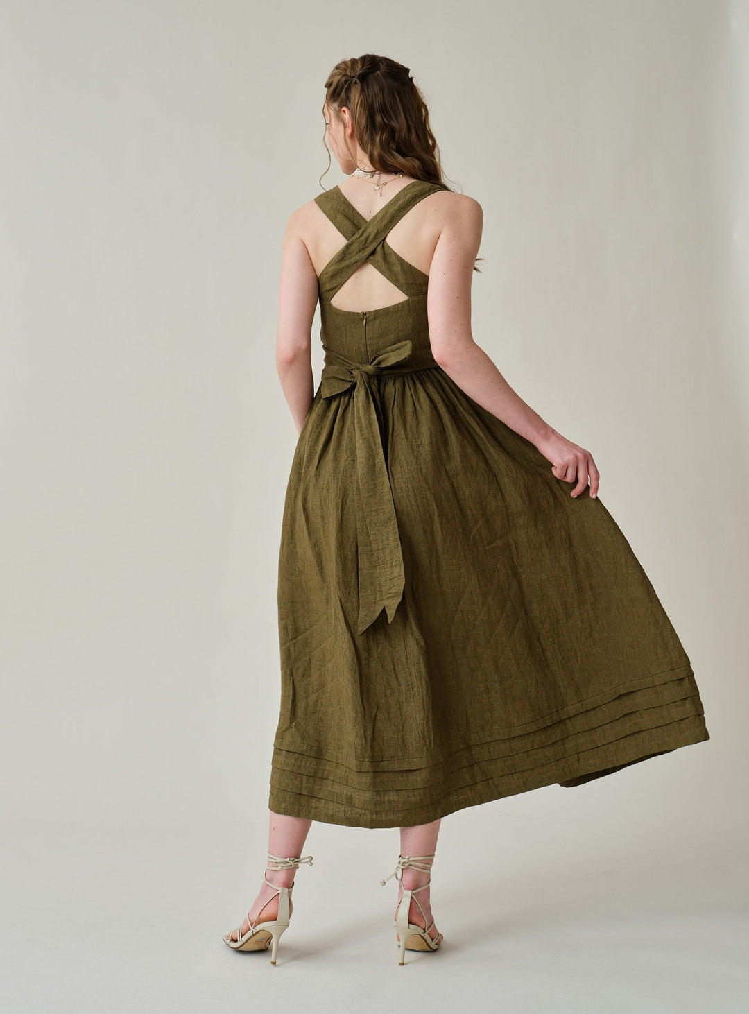 Vetiver 23 | cross back linen dress Vetiver 23 | cross back linen dress