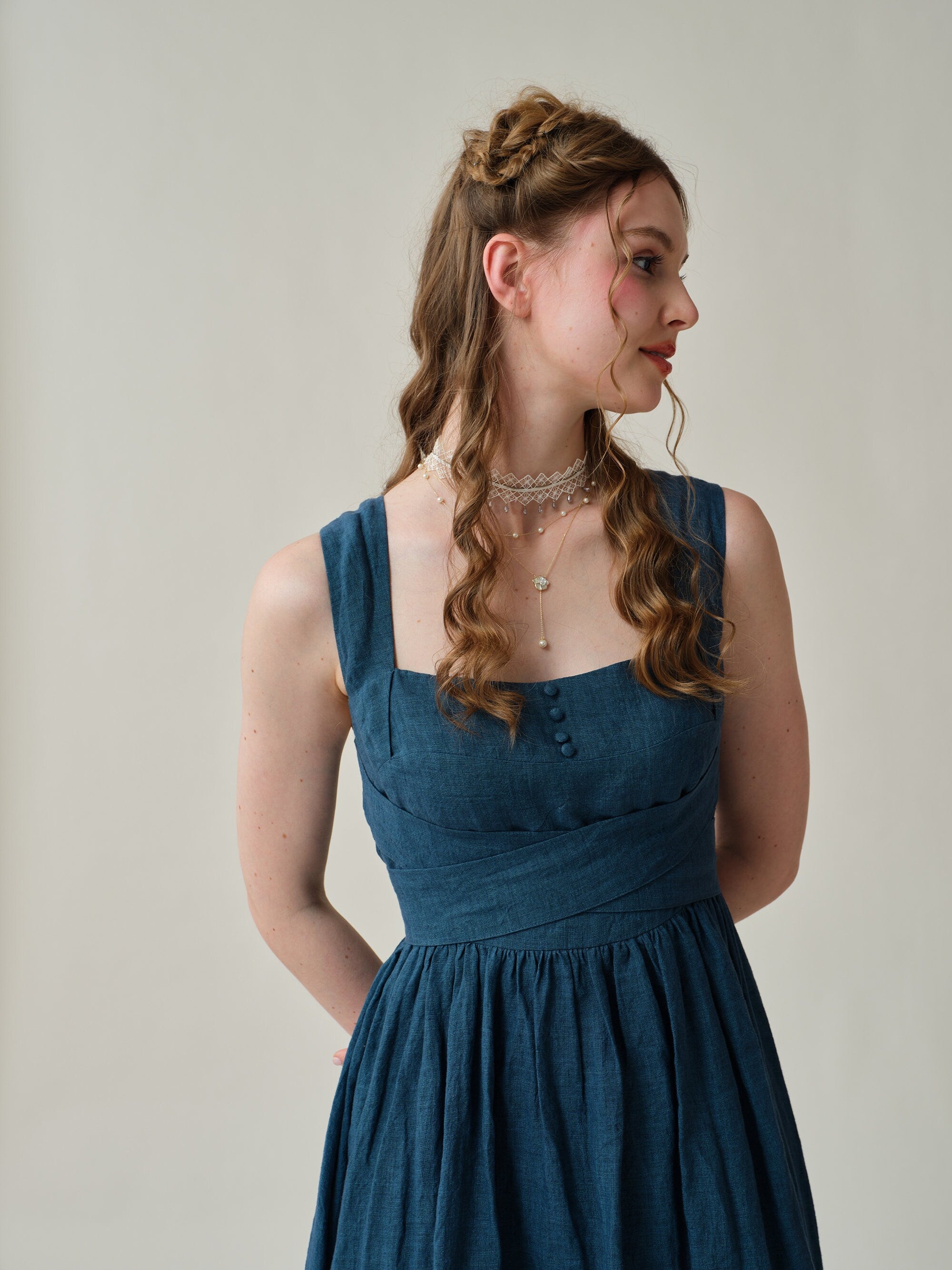レースSLV Back tail Dress(ちゃん) Alfie LP2340 By La Perle