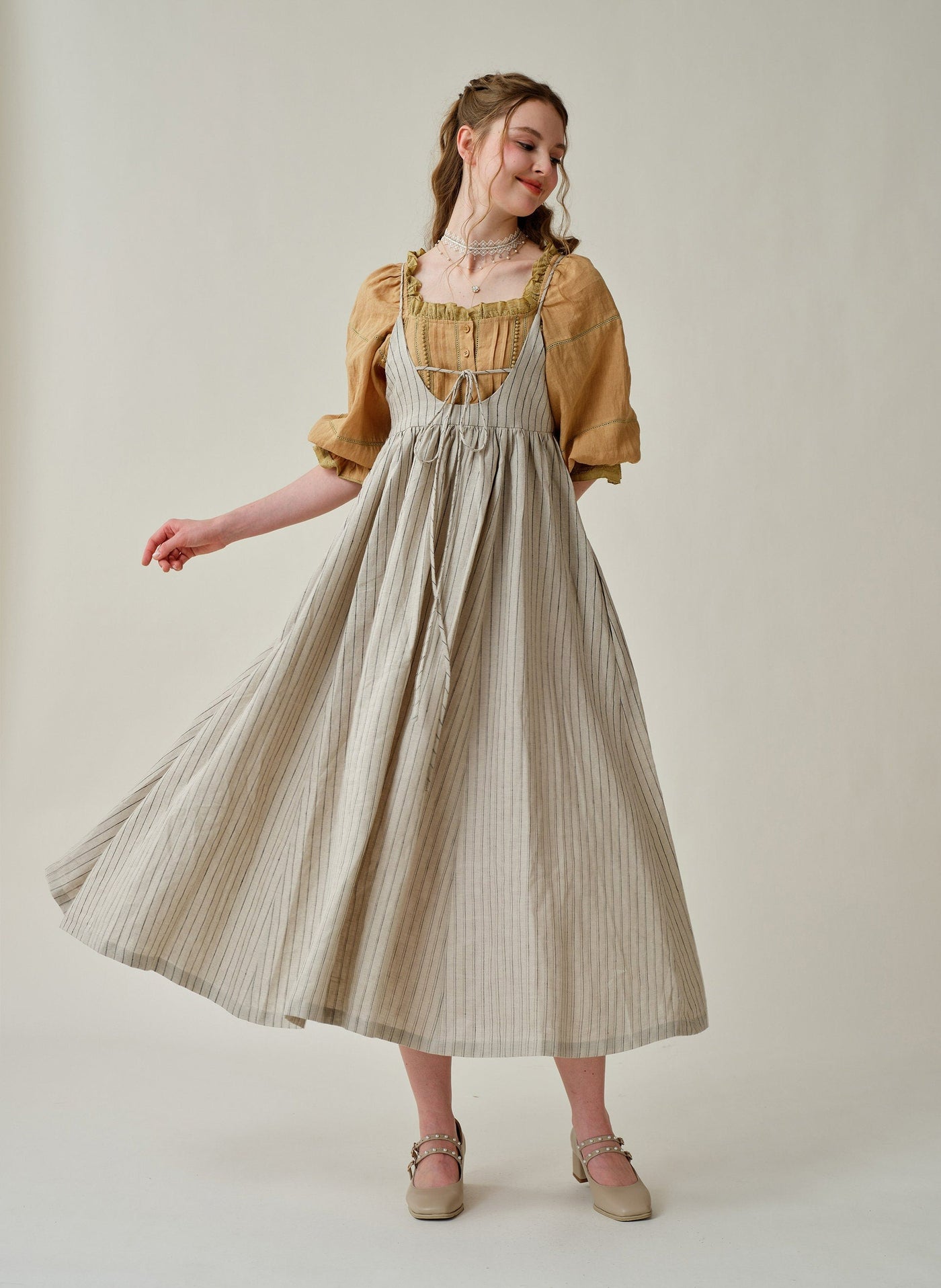 rosemary 14 | striped linen dress (2 ways to wear)