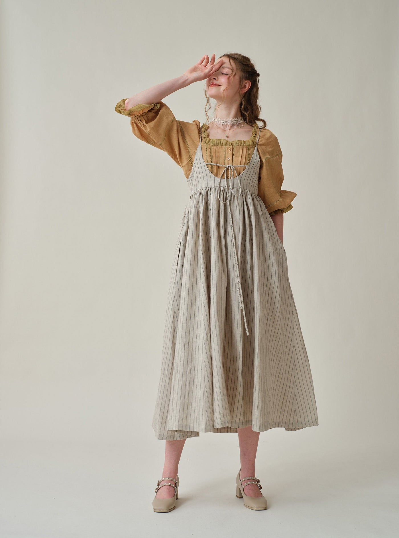 rosemary 14 | striped linen dress (2 ways to wear)