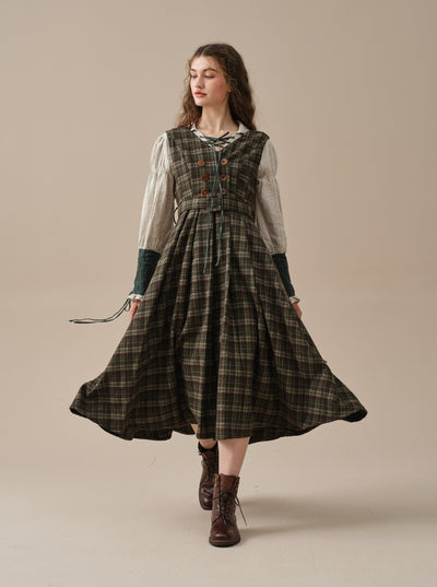 Florence 21 | tartan wool dress