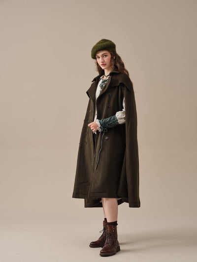 Jori 17 | 100% wool cloak coat