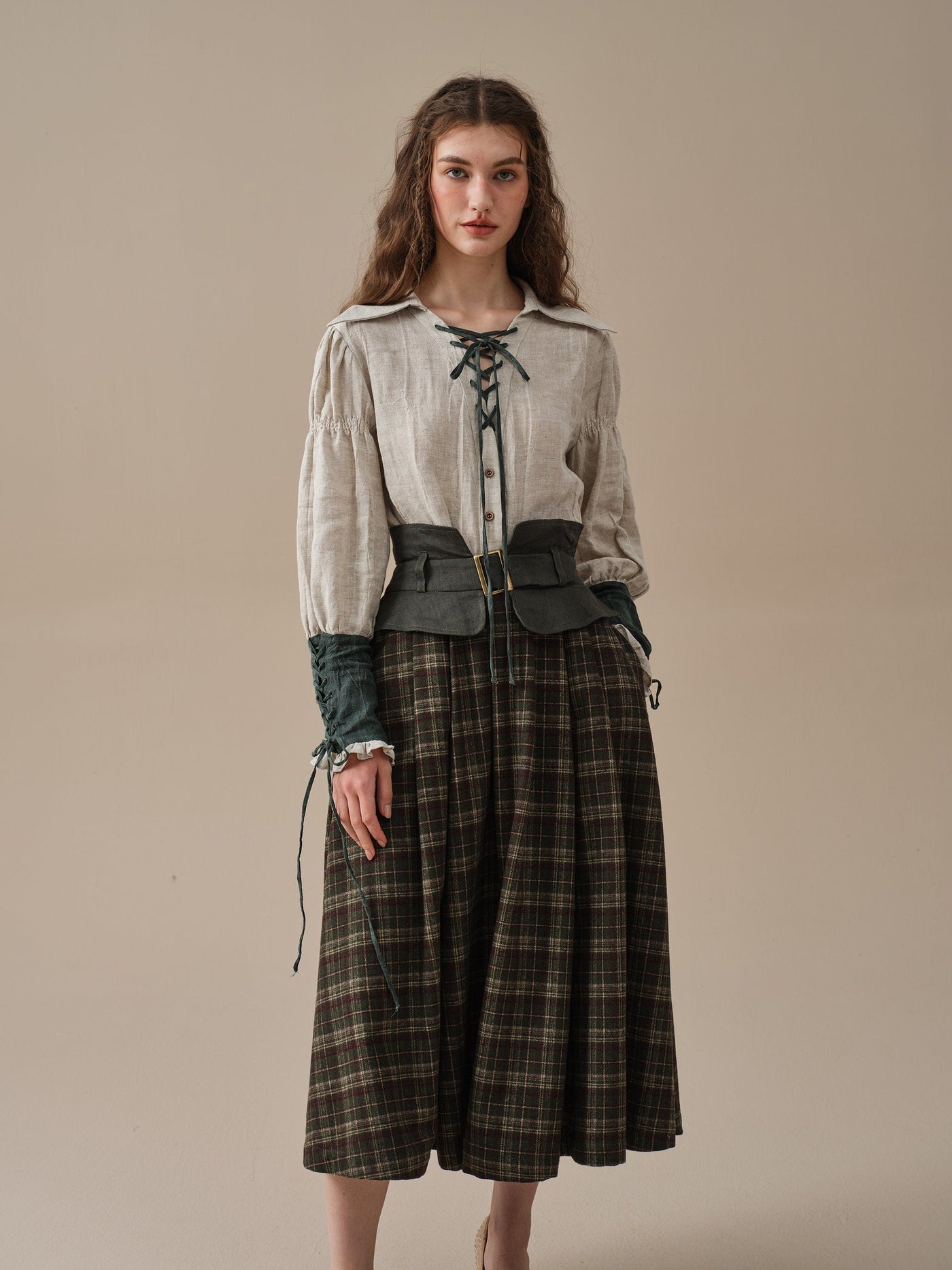 Tina 43 | corset wool skirt