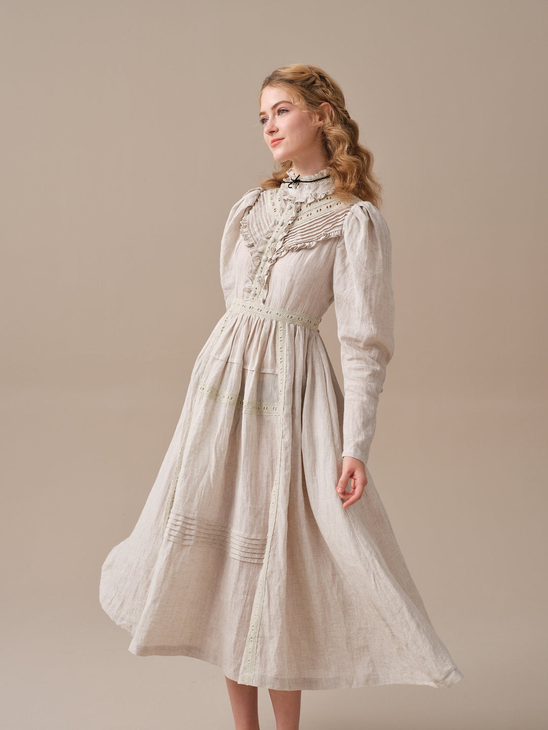 MARY 18 | VINTAGE LINEN DRESS GOWN MARY 18 | VINTAGE LINEN DRESS GOWN